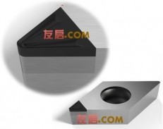 友启带断屑槽金刚石刀片/PCD断屑槽车刀片/解决PCD刀片精车缠销屑