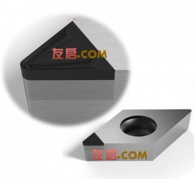 友启带断屑槽金刚石刀片/PCD断屑槽车刀片/解决PCD刀片精车缠销屑